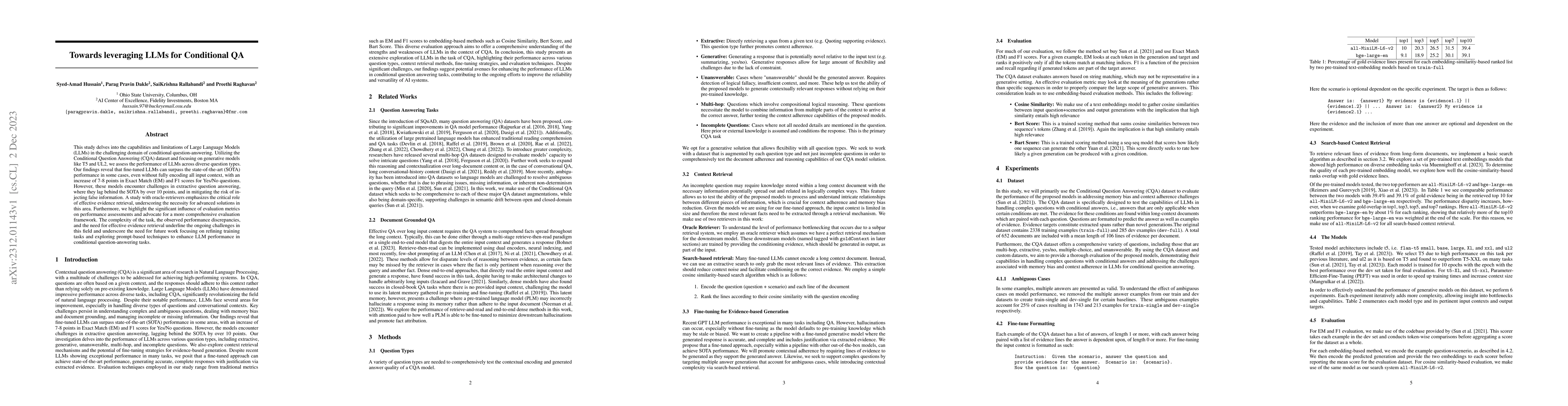 Thumbnail for Towards leveraging LLMs for Conditional QA