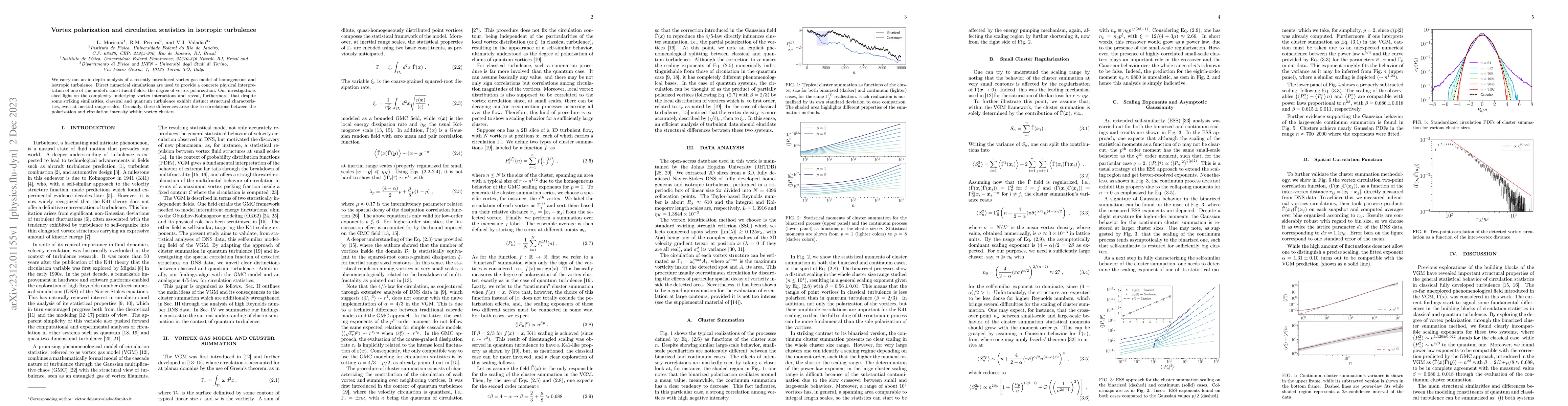Thumbnail for Vortex polarization and circulation statistics in isotropic turbulence