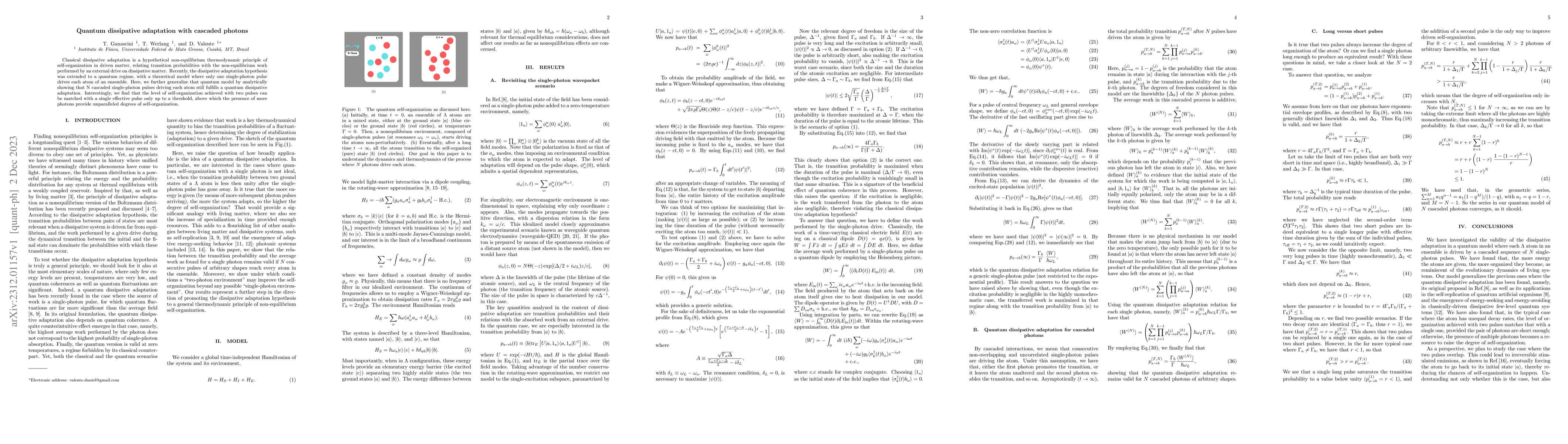 Thumbnail for Quantum dissipative adaptation with cascaded photons