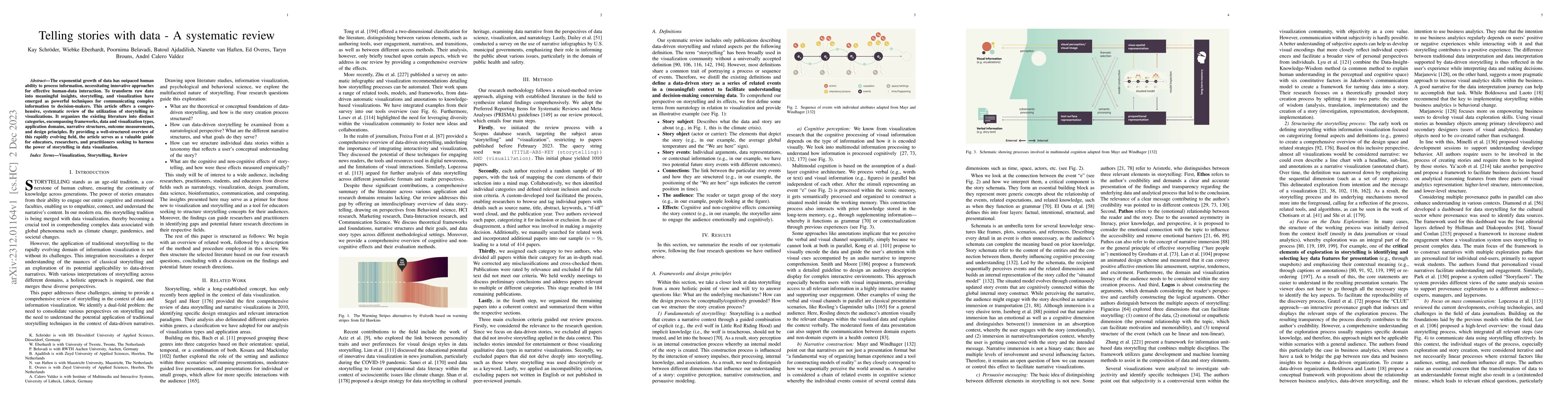 Thumbnail for Telling stories with data -- A systematic review