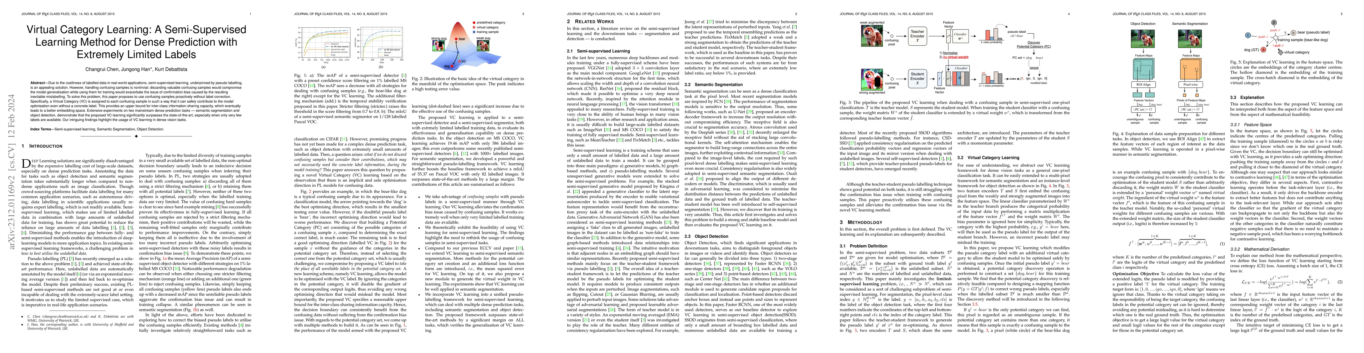 Thumbnail for Virtual Category Learning: A Semi-Supervised Learning Method for Dense
  Prediction with Extremely Limited Labels