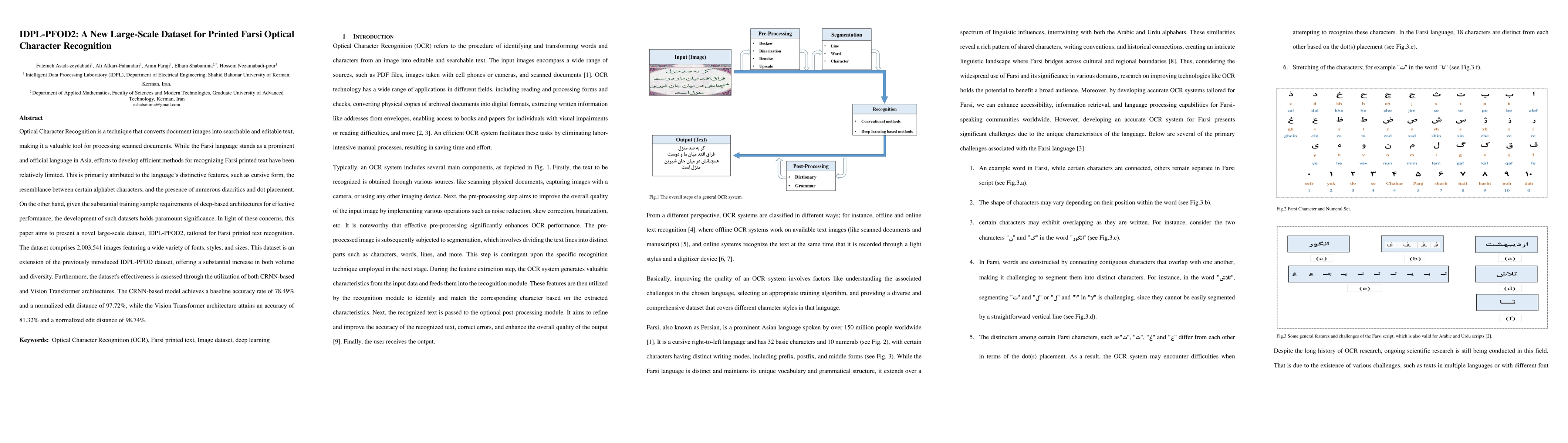 Thumbnail for IDPL-PFOD2: A New Large-Scale Dataset for Printed Farsi Optical
  Character Recognition