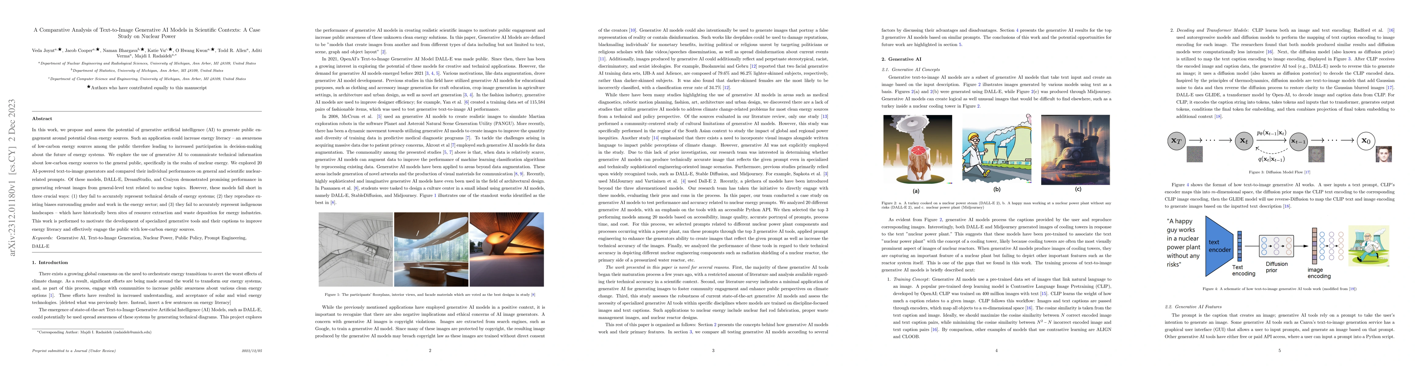 Thumbnail for A Comparative Analysis of Text-to-Image Generative AI Models in
  Scientific Contexts: A Case Study on Nuclear Power