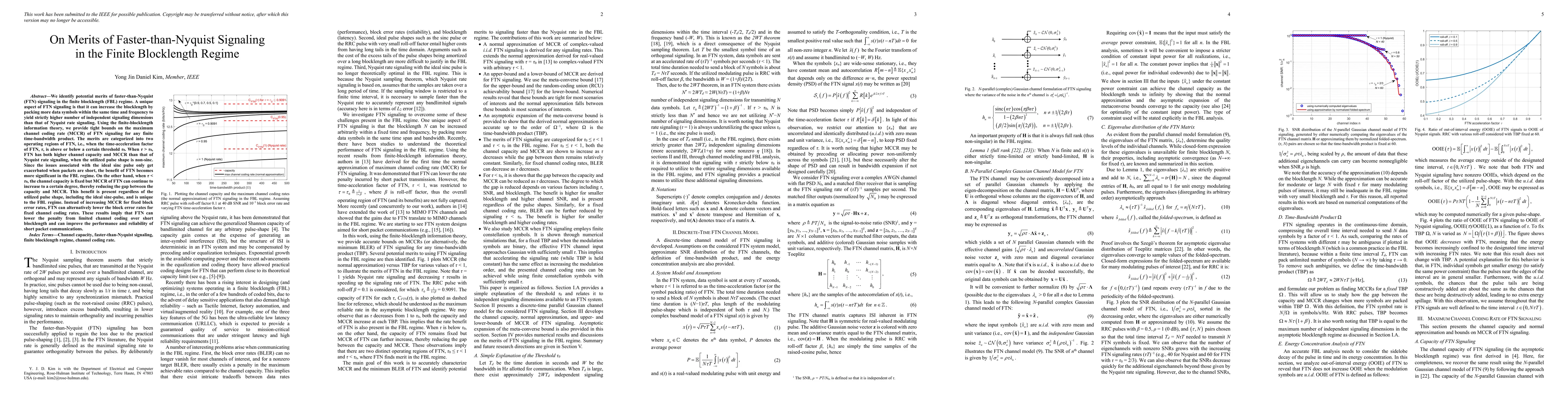 Thumbnail for On Merits of Faster-than-Nyquist Signaling in the Finite Blocklength
  Regime