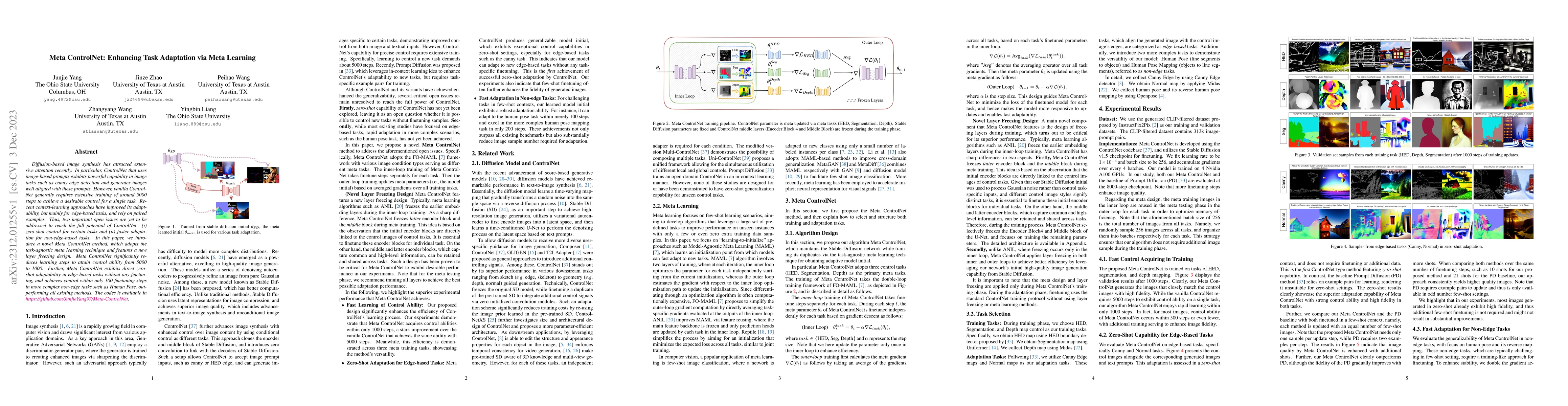 Thumbnail for Meta ControlNet: Enhancing Task Adaptation via Meta Learning