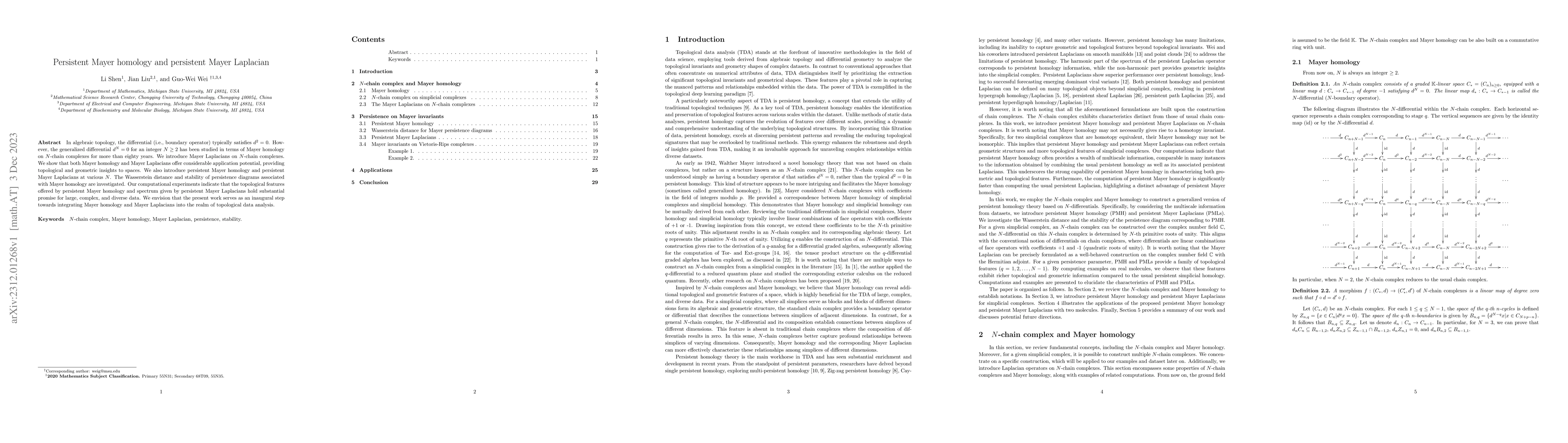 Thumbnail for Persistent Mayer homology and persistent Mayer Laplacian