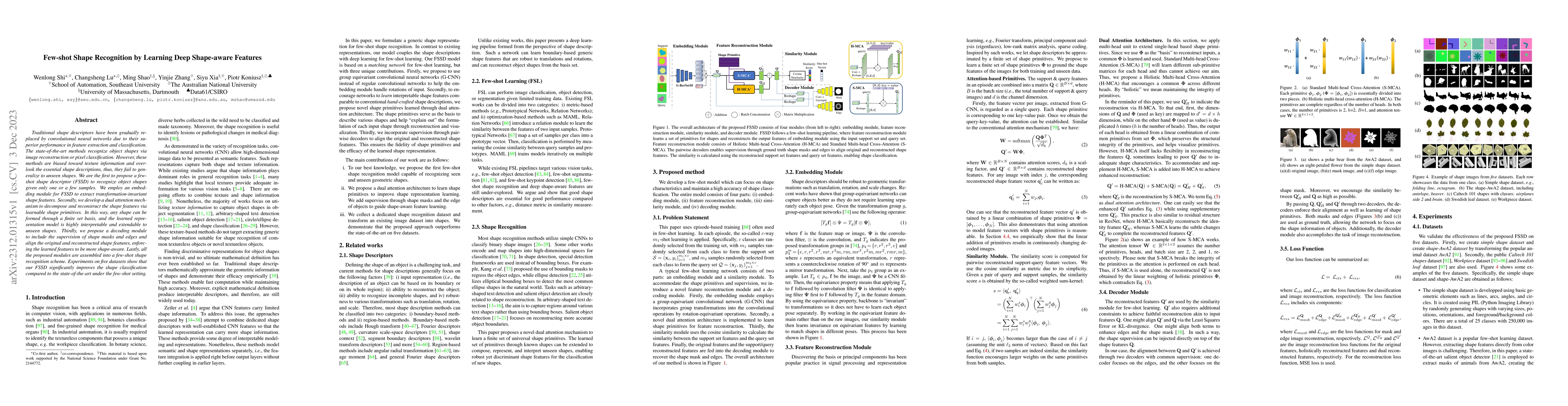 Thumbnail for Few-shot Shape Recognition by Learning Deep Shape-aware Features