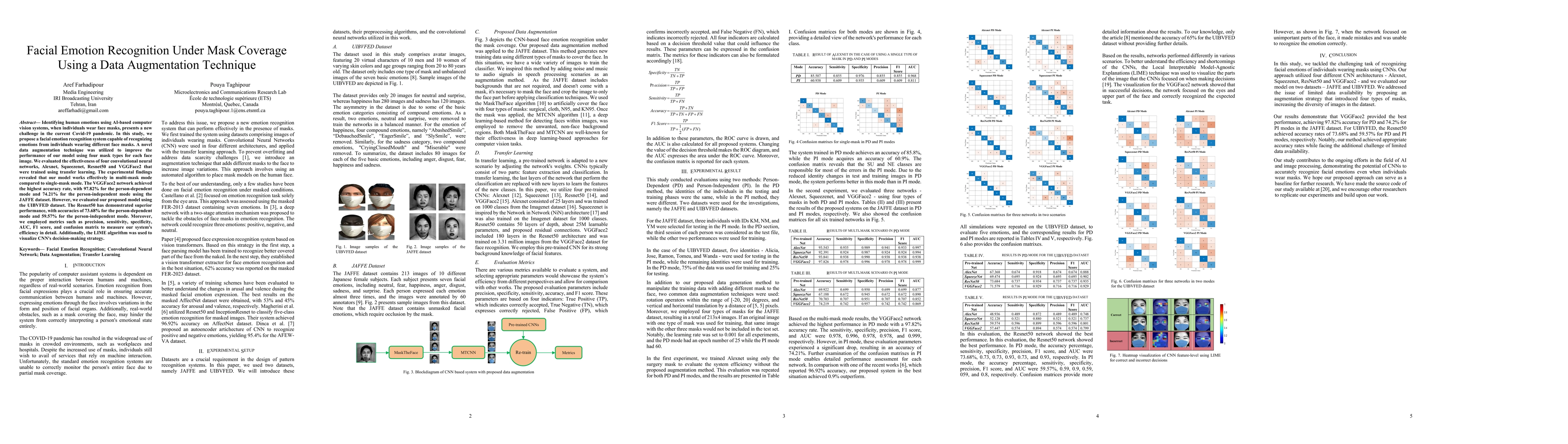Thumbnail for Facial Emotion Recognition Under Mask Coverage Using a Data Augmentation
  Technique