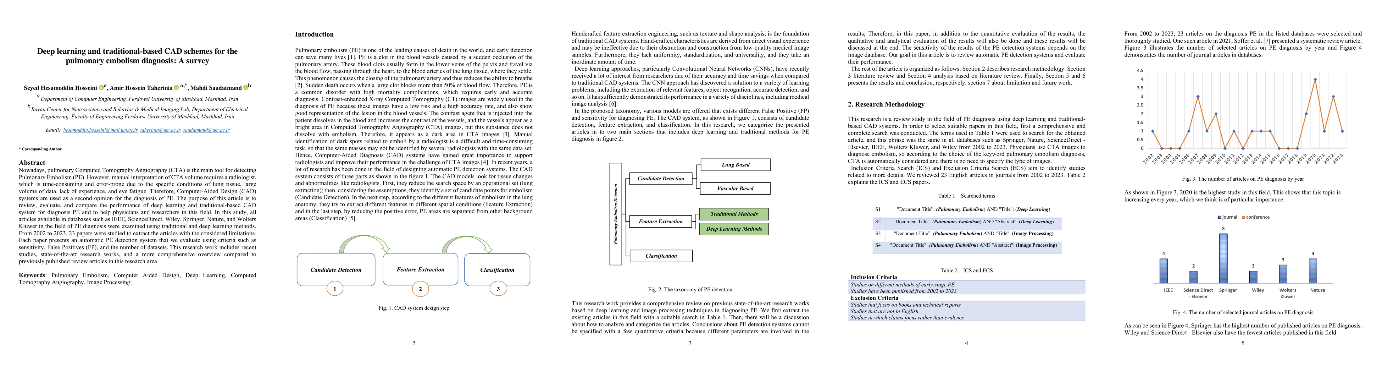Thumbnail for Deep learning and traditional-based CAD schemes for the pulmonary
  embolism diagnosis: A survey