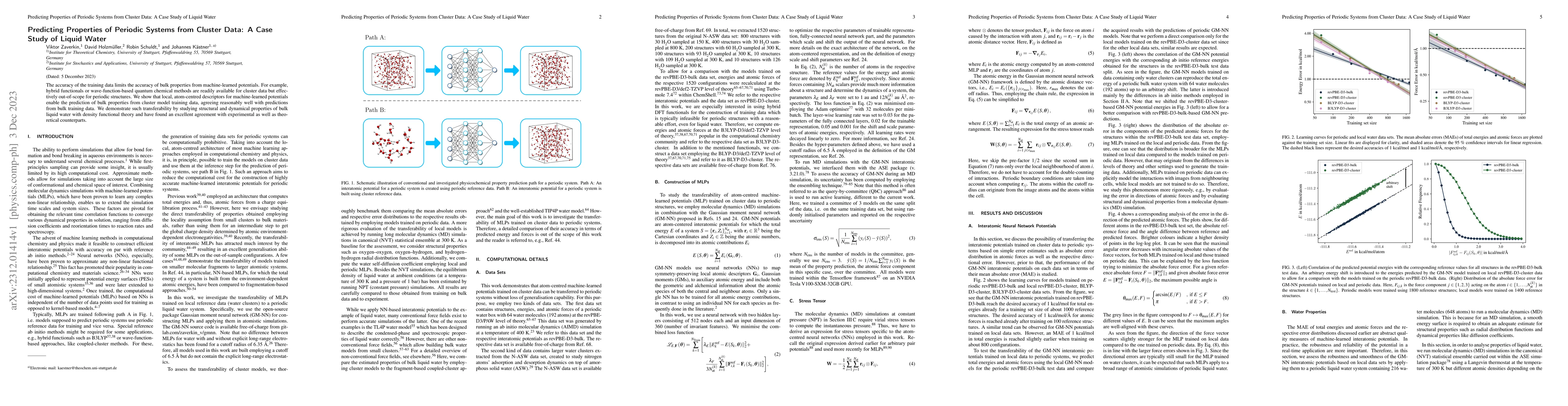 Thumbnail for Predicting Properties of Periodic Systems from Cluster Data: A Case
  Study of Liquid Water