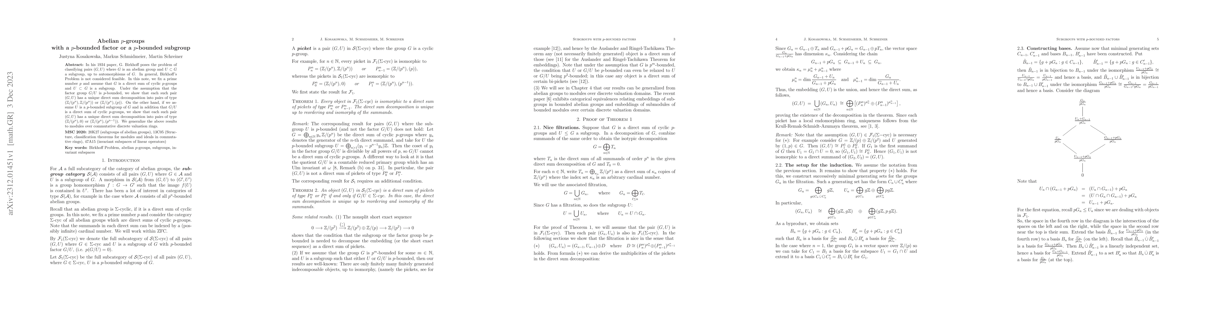 Thumbnail for Abelian $p$-groups with a $p$-bounded factor or a $p$-bounded subgroup