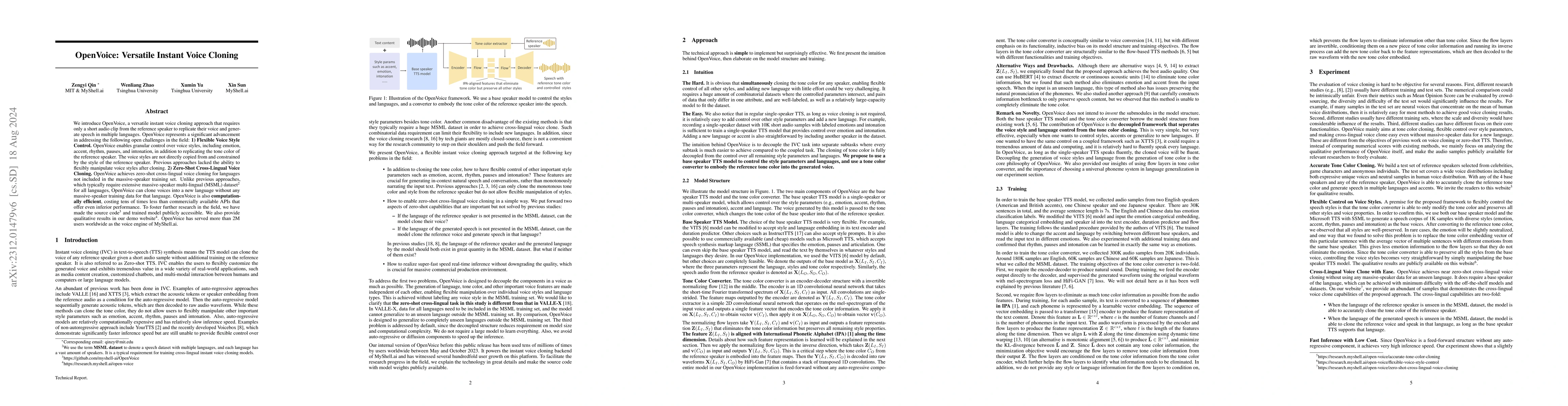 Thumbnail for OpenVoice: Versatile Instant Voice Cloning