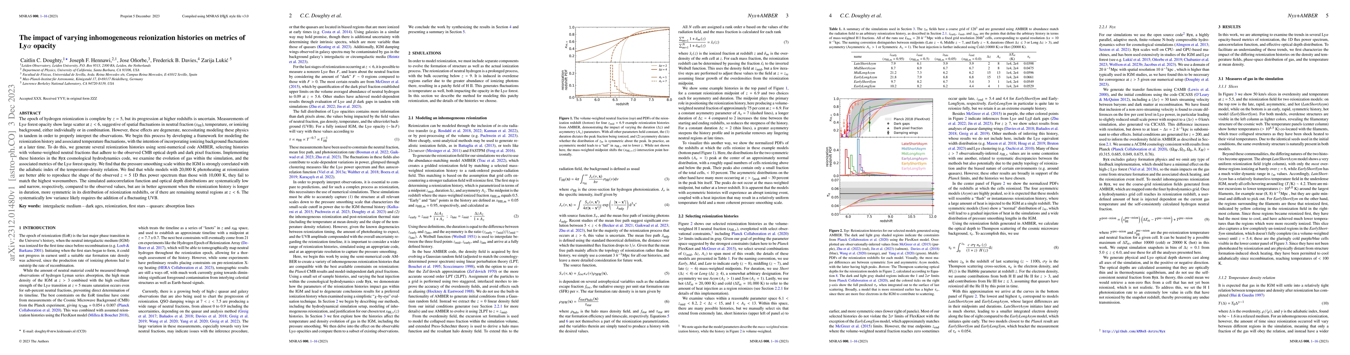 Thumbnail for The impact of varying inhomogeneous reionization histories on metrics of
  Ly$\alpha$ opacity