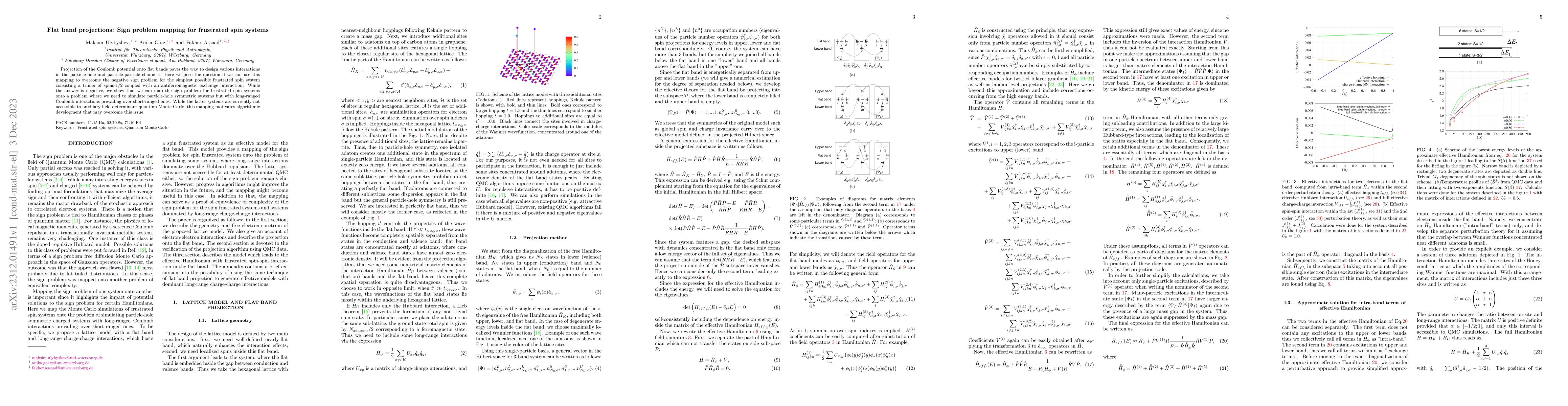 Thumbnail for Flat band projections: Sign problem mapping for frustrated spin systems