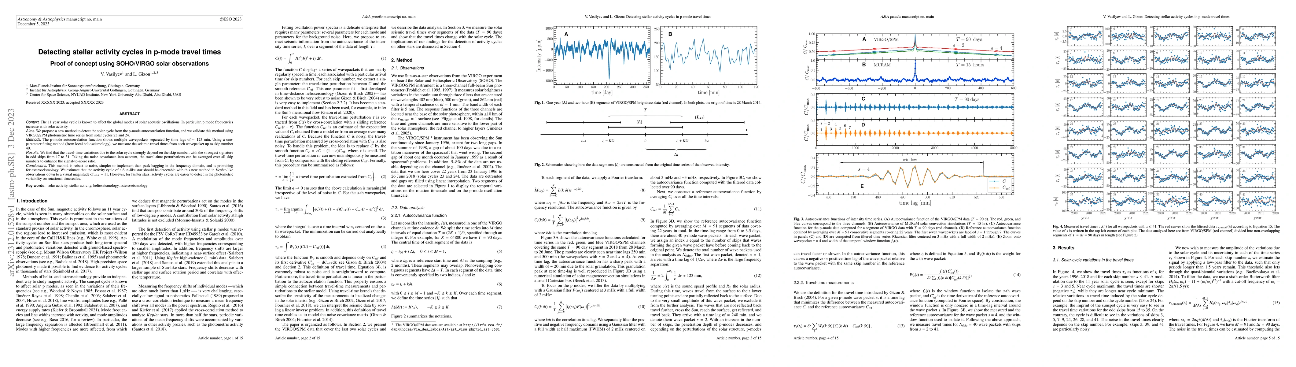 Thumbnail for Detecting stellar activity cycles in p-mode travel times: Proof of
  concept using SOHO/VIRGO solar observations