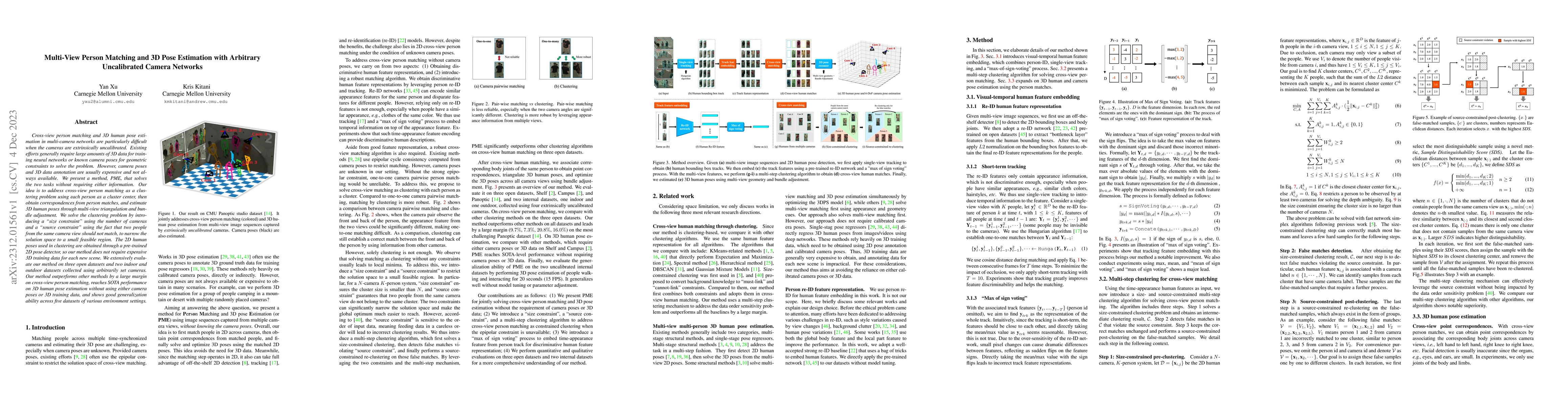 Thumbnail for Multi-View Person Matching and 3D Pose Estimation with Arbitrary
  Uncalibrated Camera Networks