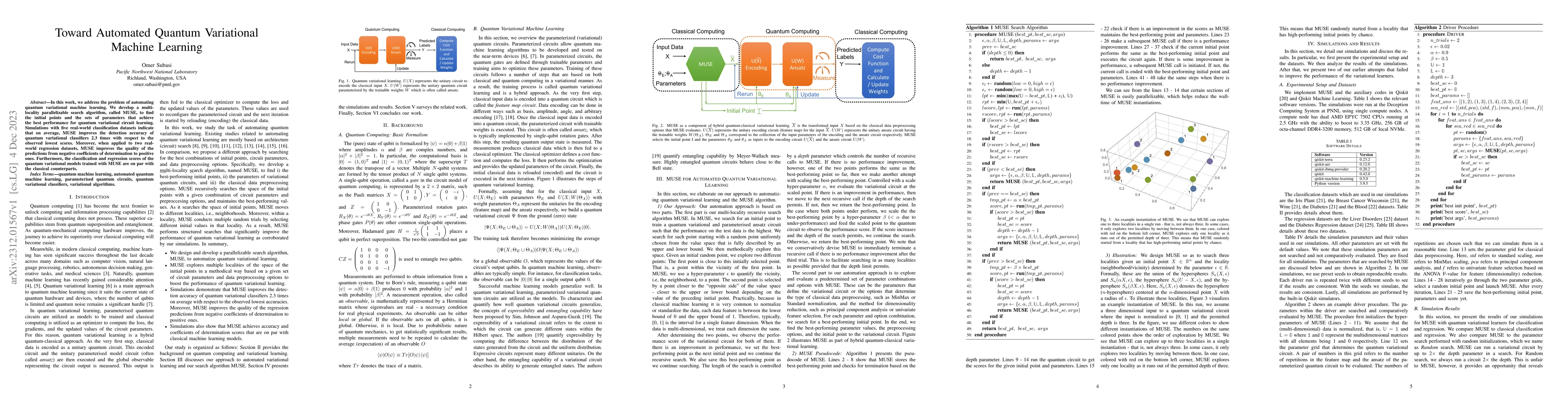 Thumbnail for Toward Automated Quantum Variational Machine Learning