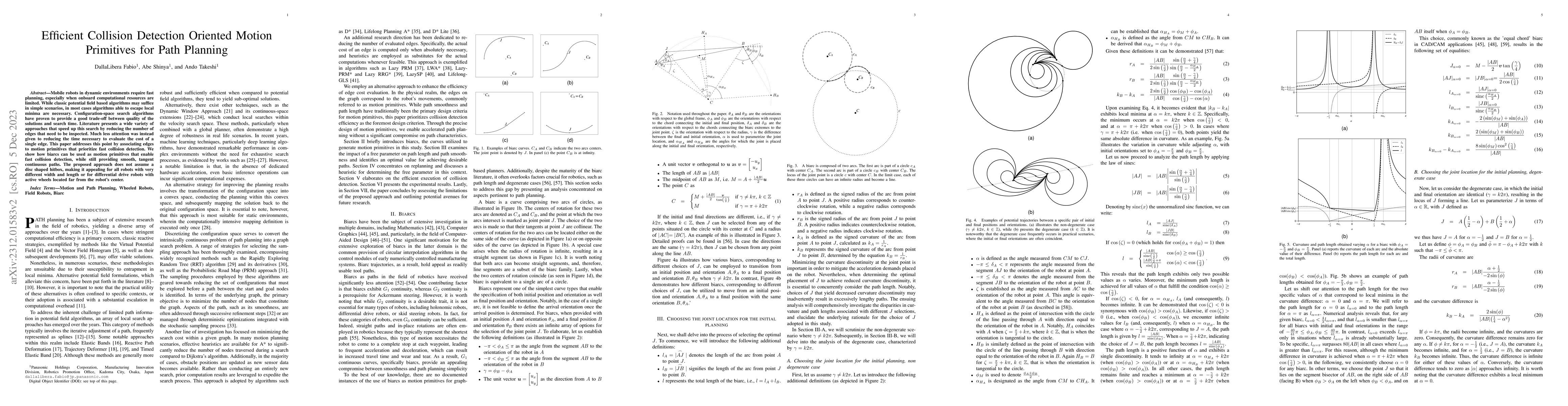 Thumbnail for Efficient Collision Detection Oriented Motion Primitives for Path
  Planning