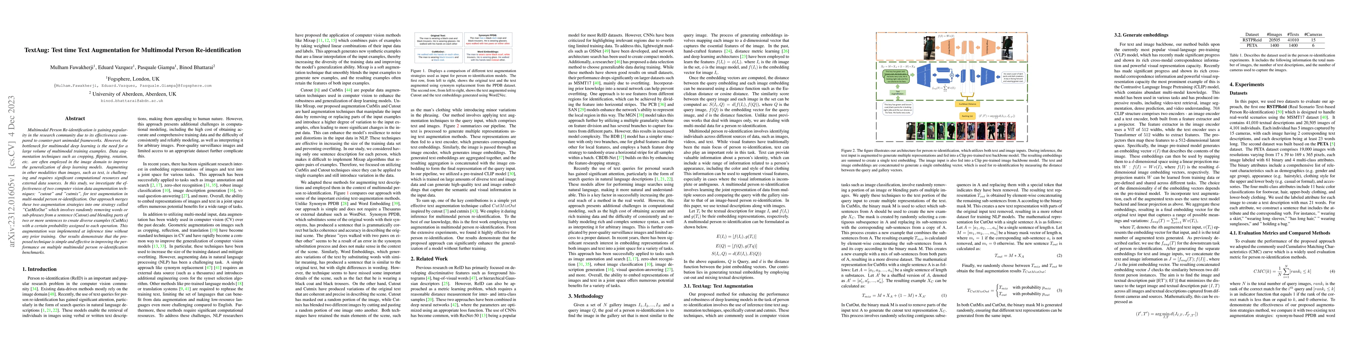 Thumbnail for TextAug: Test time Text Augmentation for Multimodal Person
  Re-identification