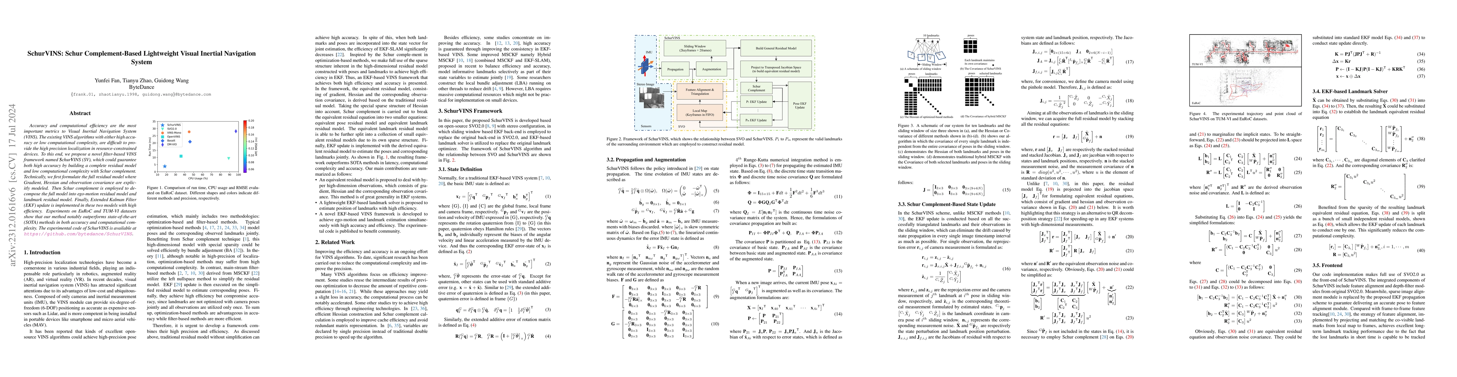 Thumbnail for SchurVINS: Schur Complement-Based Lightweight Visual Inertial Navigation
  System