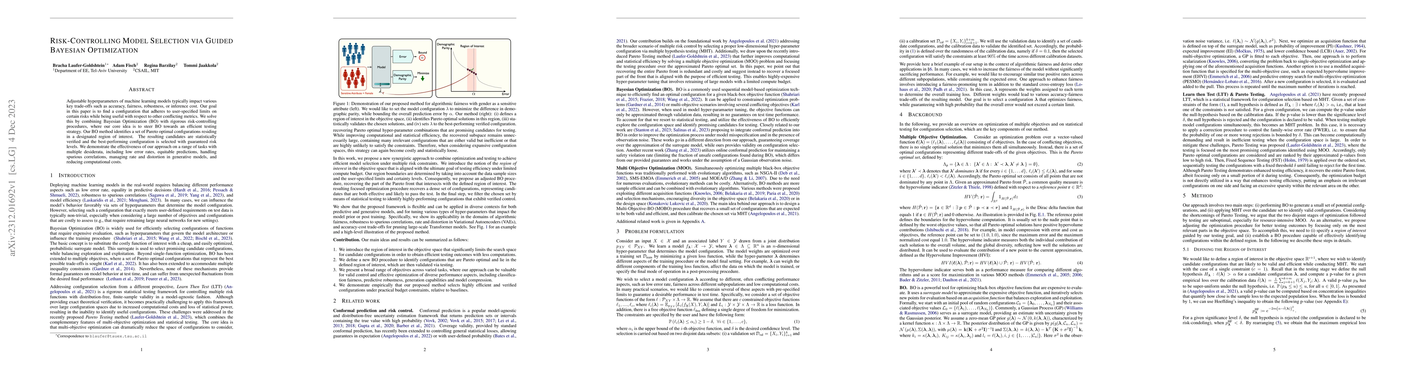 Thumbnail for Risk-Controlling Model Selection via Guided Bayesian Optimization