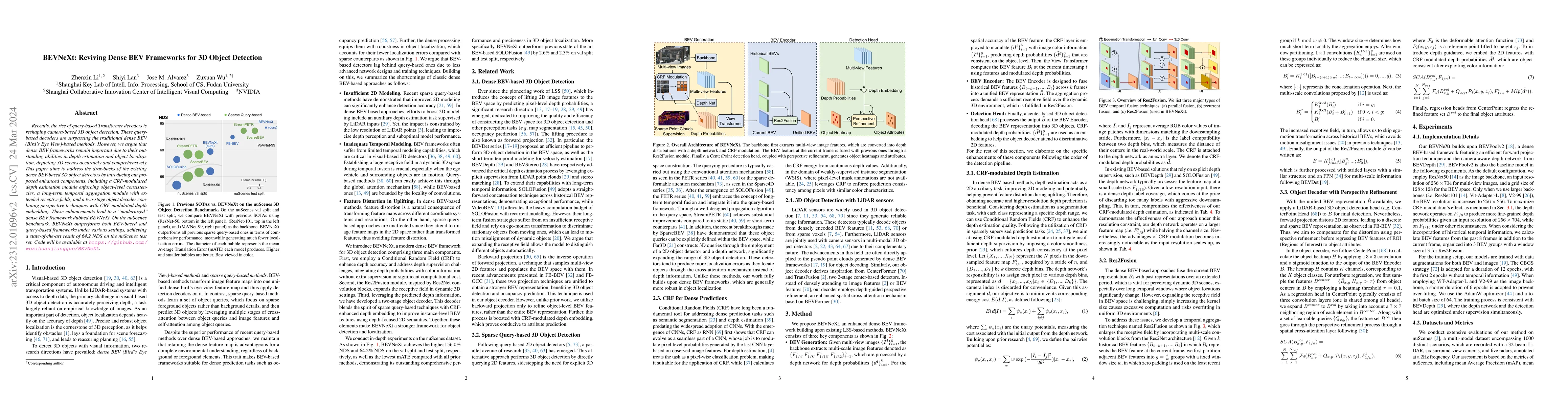 Thumbnail for BEVNeXt: Reviving Dense BEV Frameworks for 3D Object Detection