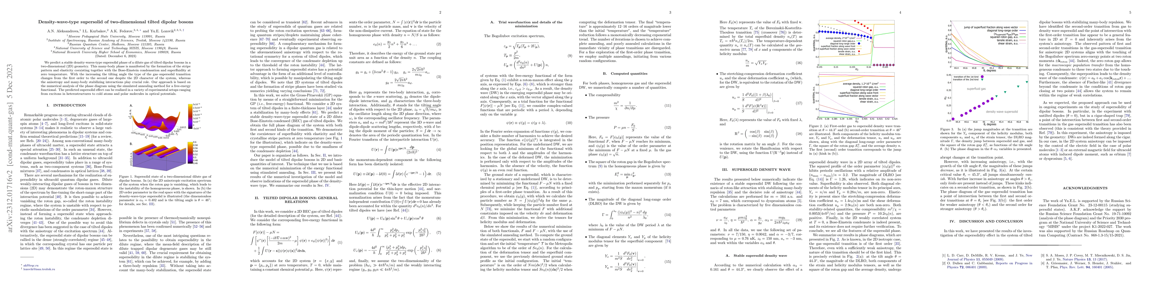 Thumbnail for Density-wave-type supersolid of two-dimensional tilted dipolar bosons