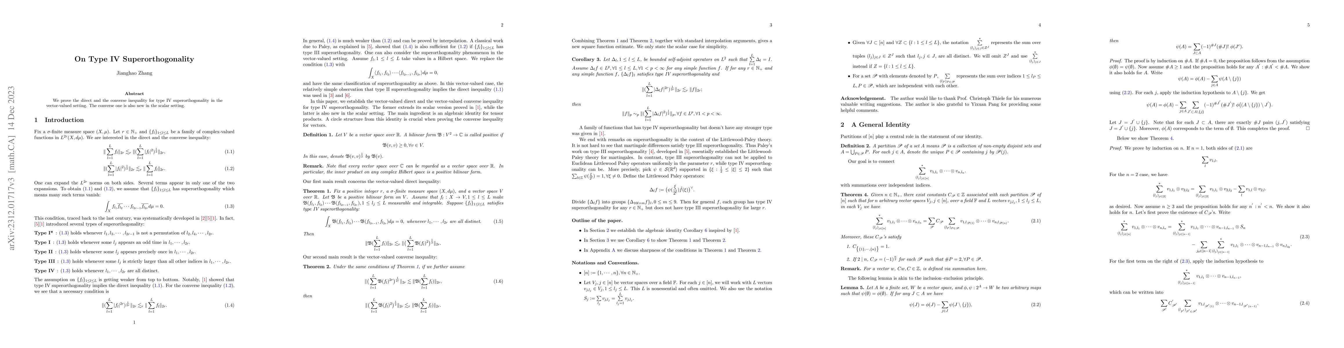 Thumbnail for On Type IV Superorthogonality
