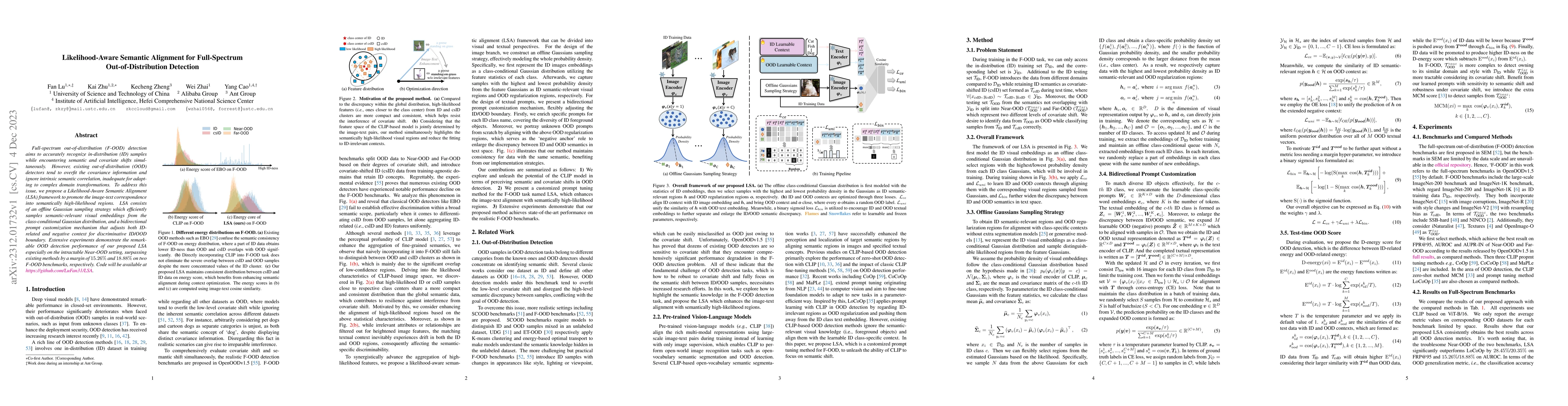 Thumbnail for Likelihood-Aware Semantic Alignment for Full-Spectrum
  Out-of-Distribution Detection