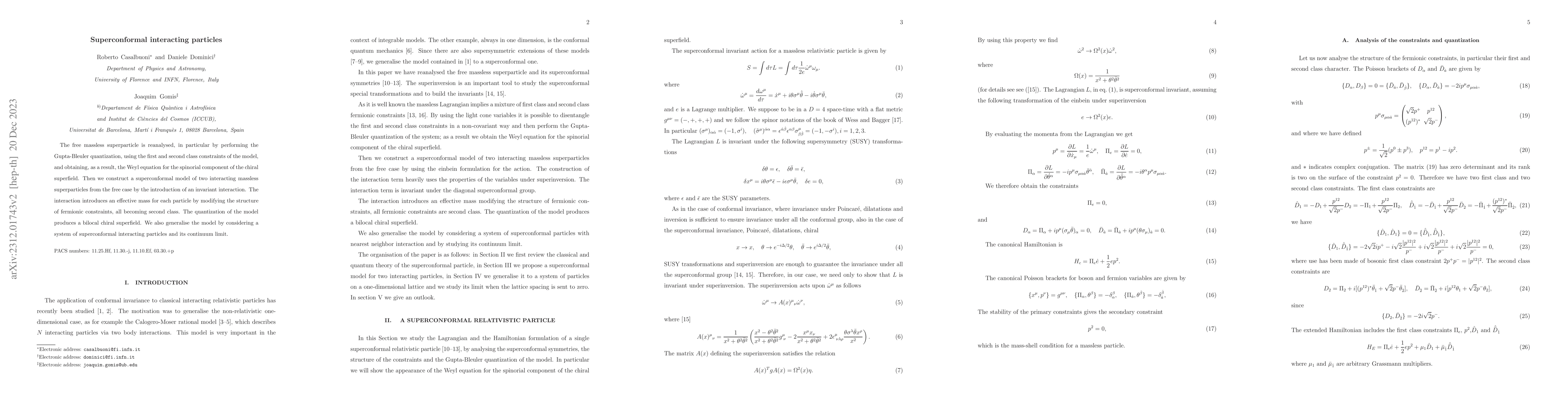 Thumbnail for Superconformal interacting particles