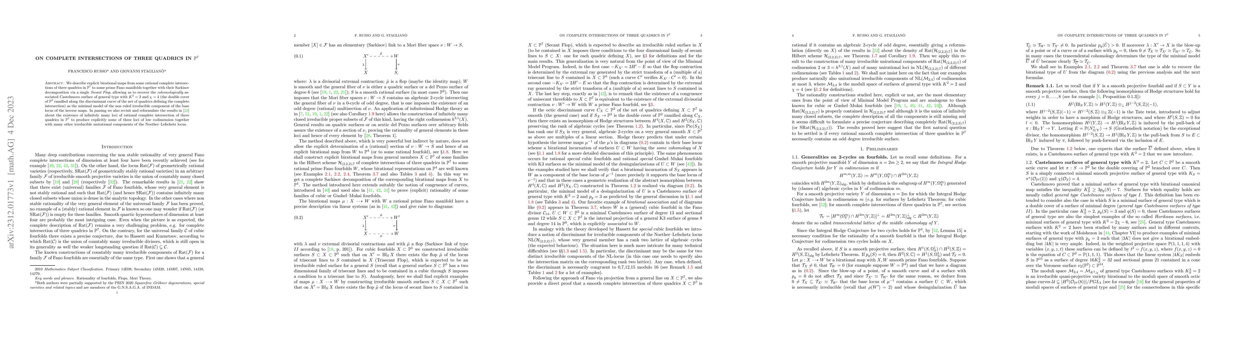 Thumbnail for On complete intersections of three quadrics in $\mathbb{P}^7$