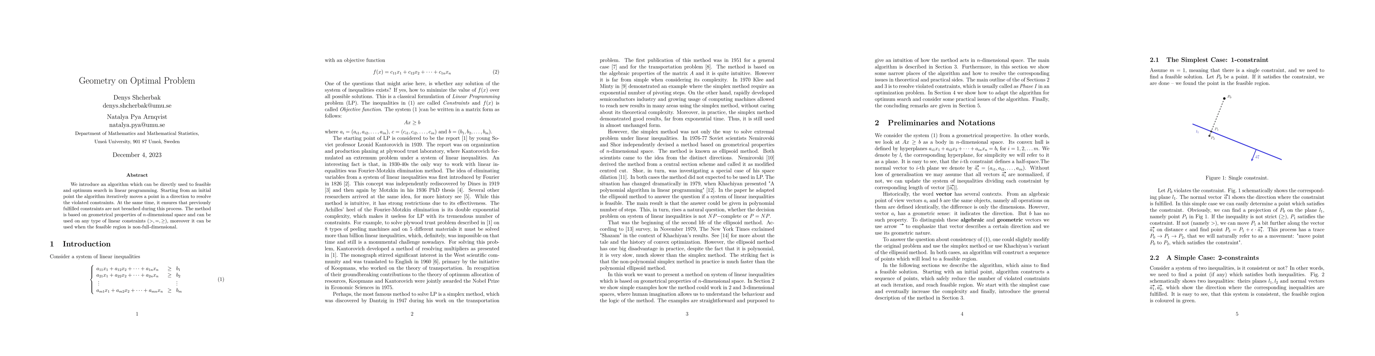 Thumbnail for Geometry on Optimal Problem