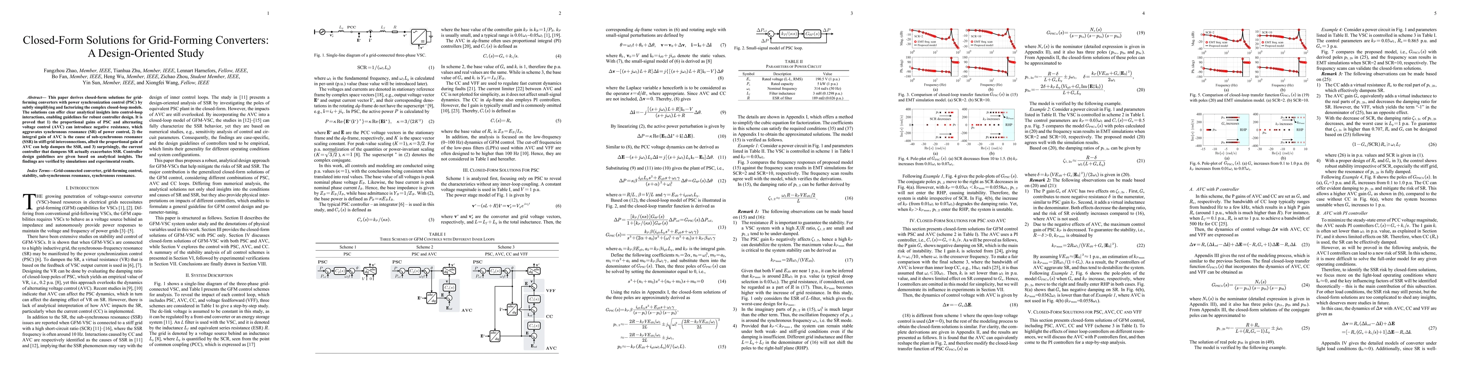 Thumbnail for Closed-Form Solutions for Grid-Forming Converters: A Design-Oriented
  Study