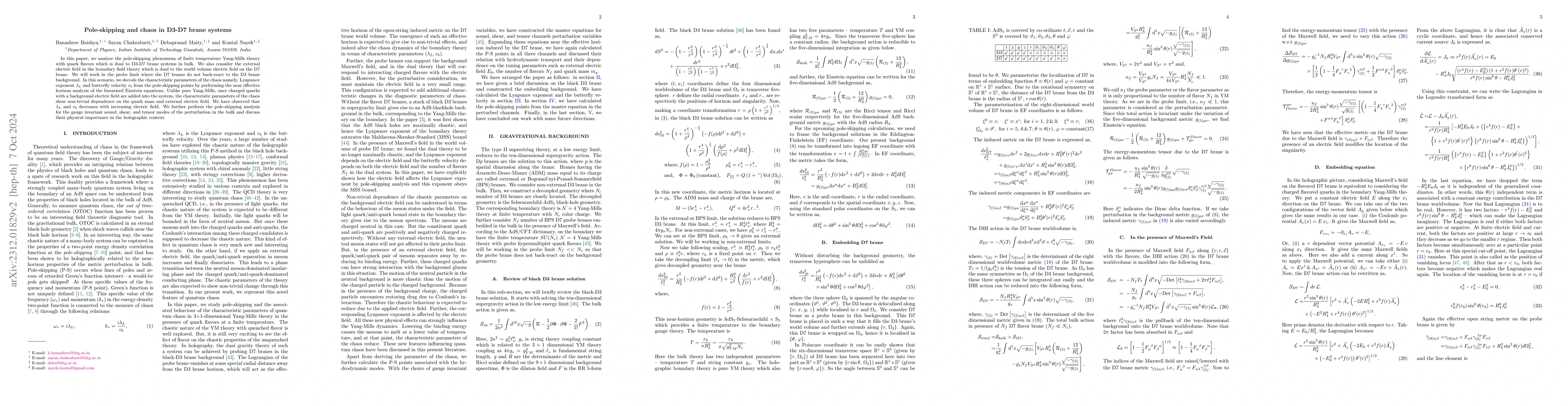 Thumbnail for Pole-skipping and chaos in D3-D7 brane