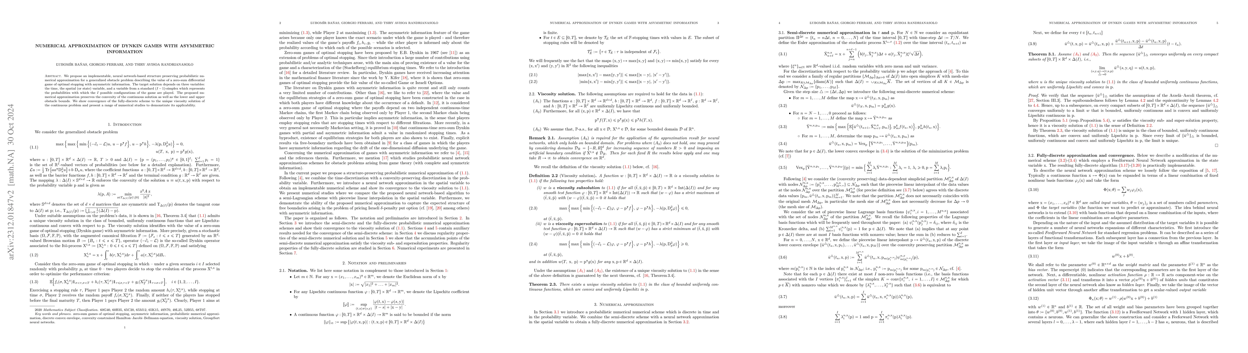 Thumbnail for Numerical approximation of Dynkin games with asymmetric information