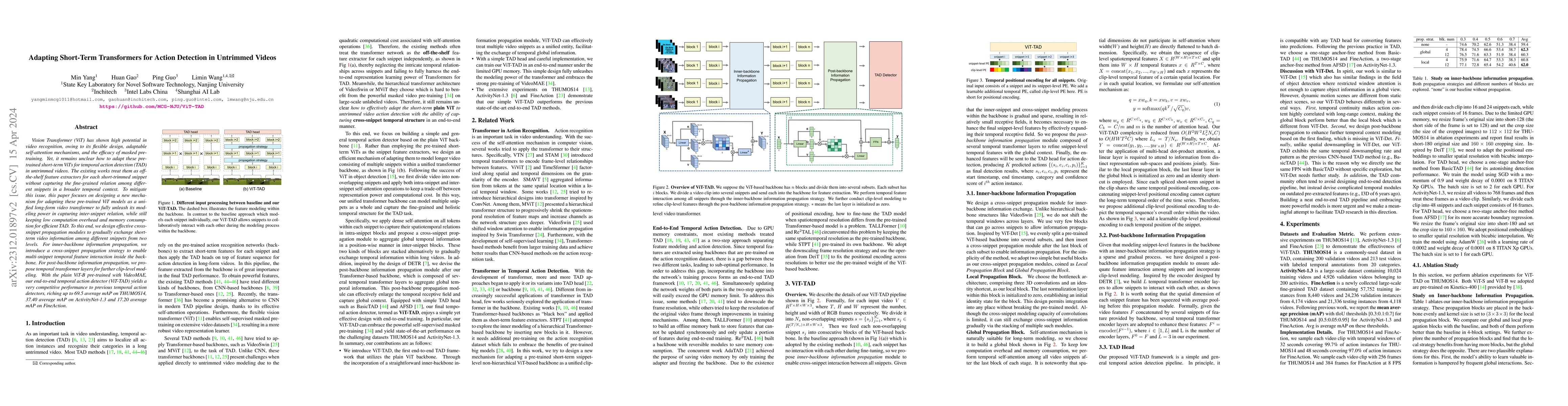 Thumbnail for Adapting Short-Term Transformers for Action Detection in Untrimmed
  Videos