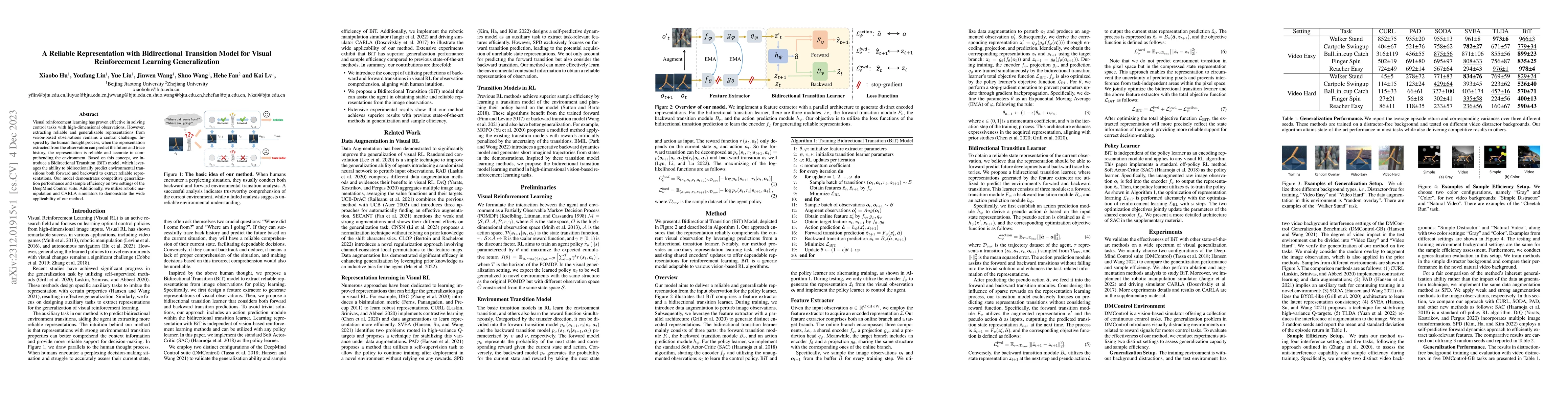 Thumbnail for A Reliable Representation with Bidirectional Transition Model for Visual
  Reinforcement Learning Generalization
