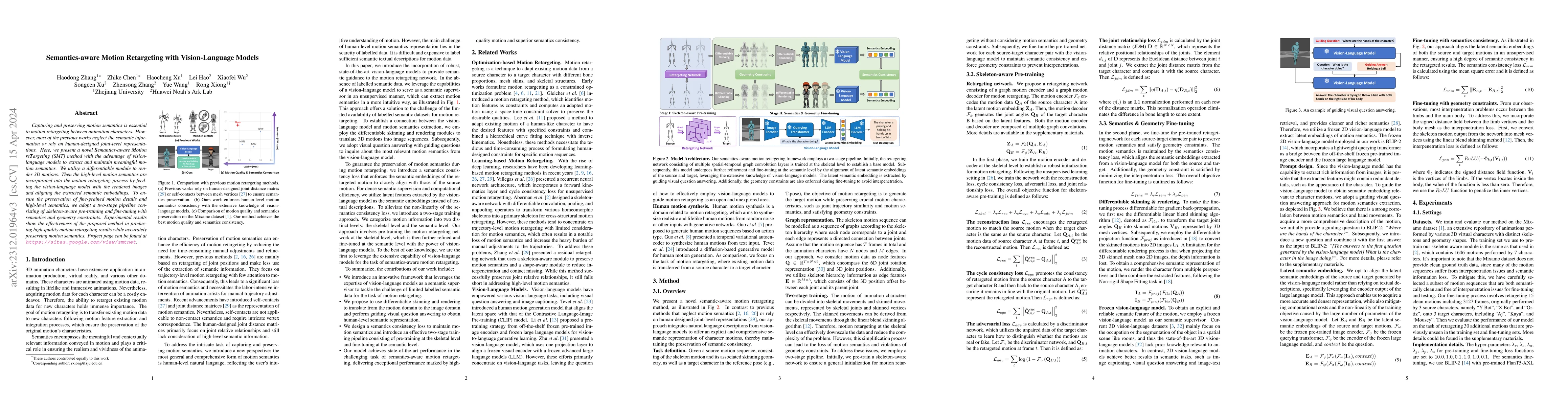Thumbnail for Semantics-aware Motion Retargeting with Vision-Language Models