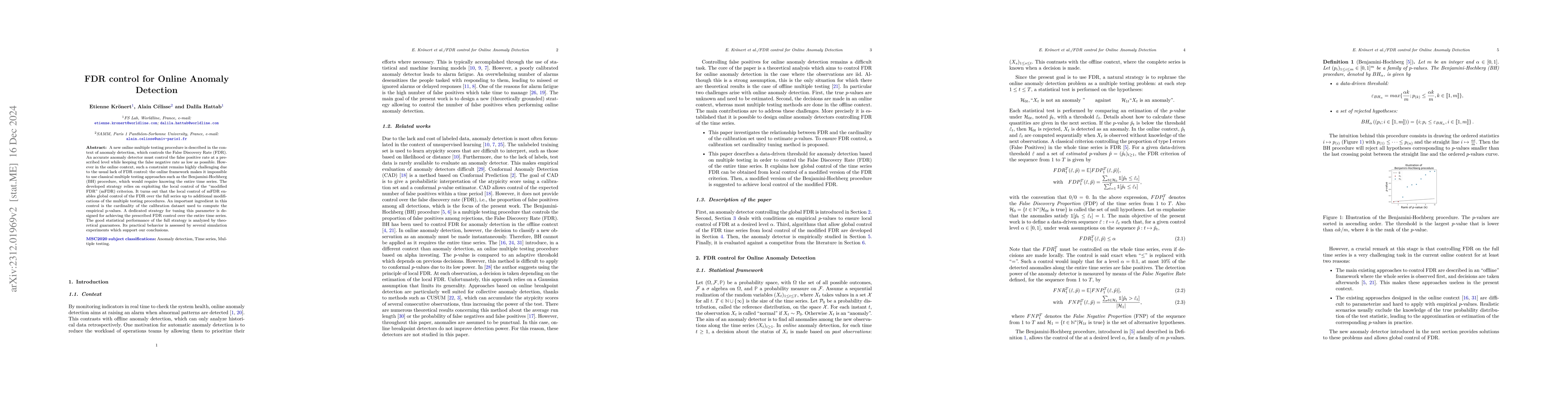 Thumbnail for FDR Control for Online Anomaly Detection