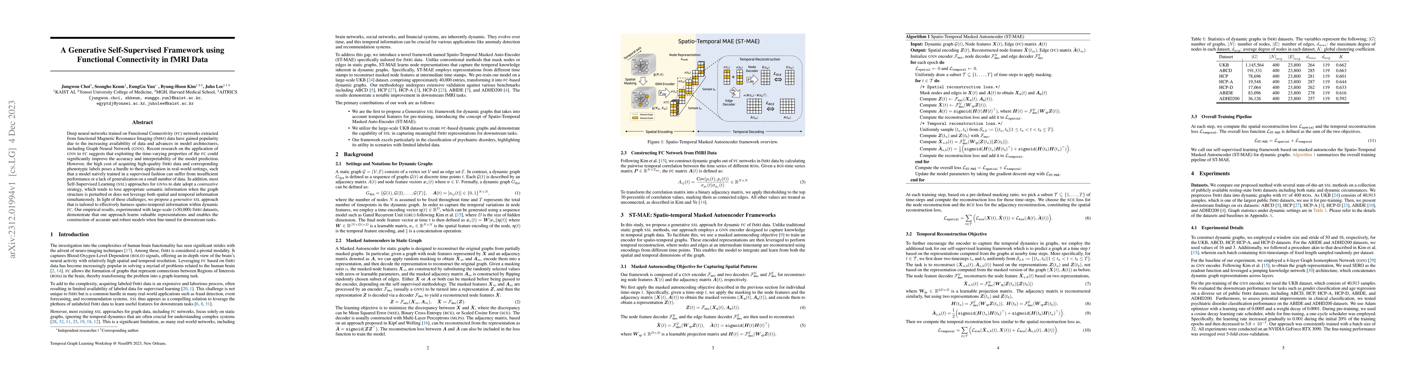 Thumbnail for A Generative Self-Supervised Framework using Functional Connectivity in
  fMRI Data