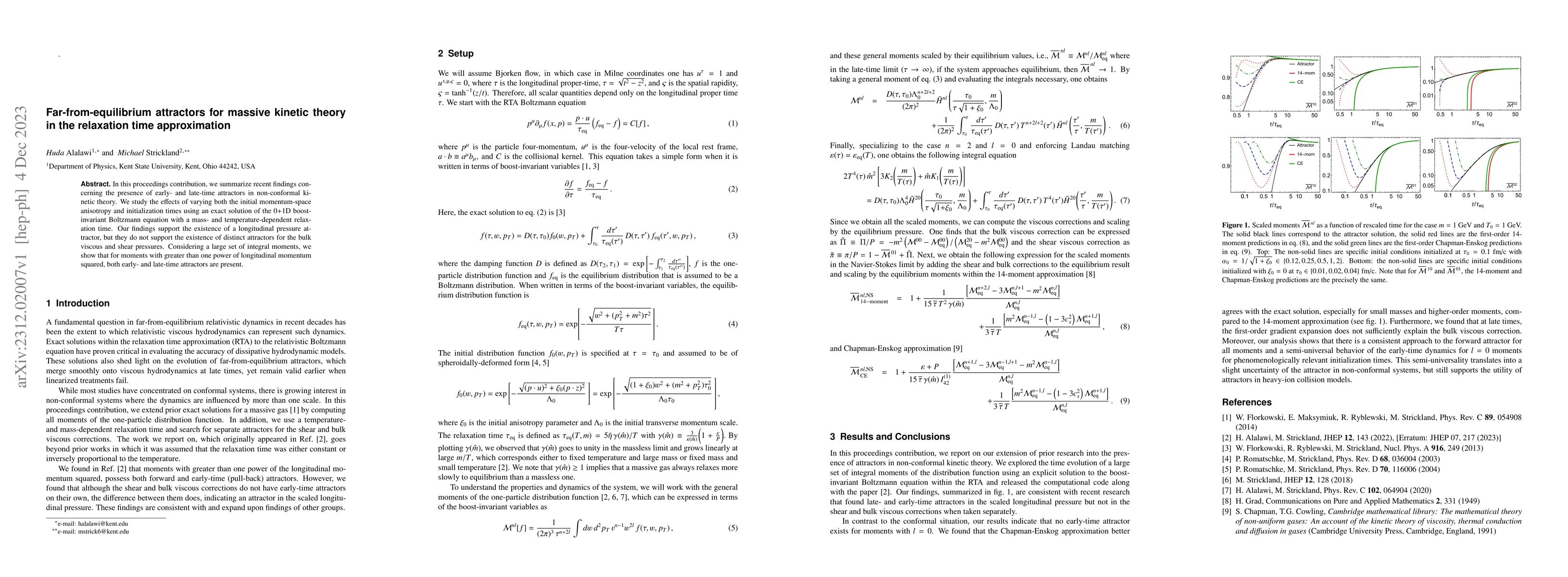 Thumbnail for Far-from-equilibrium attractors for massive kinetic theory in the
  relaxation time approximation
