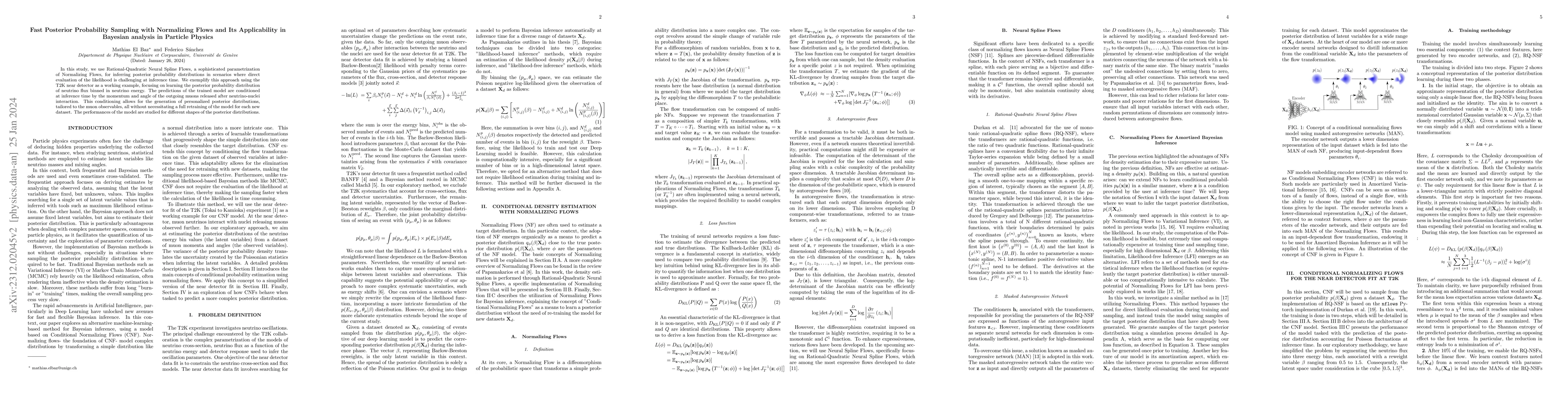Thumbnail for Fast Posterior Probability Sampling with Normalizing Flows and Its
  Applicability in Bayesian analysis in Particle Physics