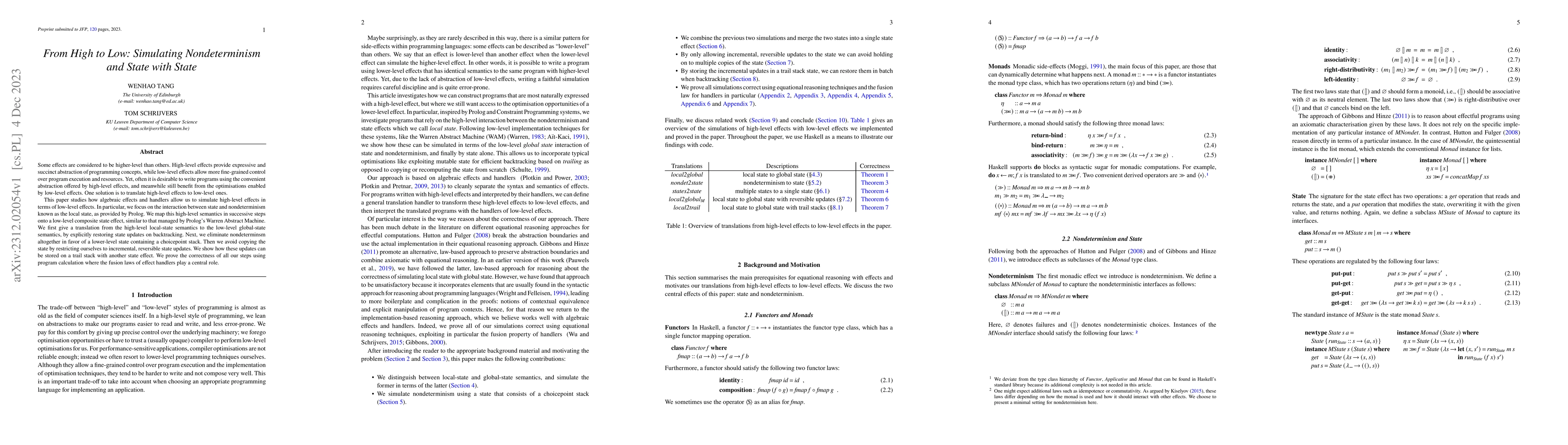 Thumbnail for From High to Low: Simulating Nondeterminism and State with State