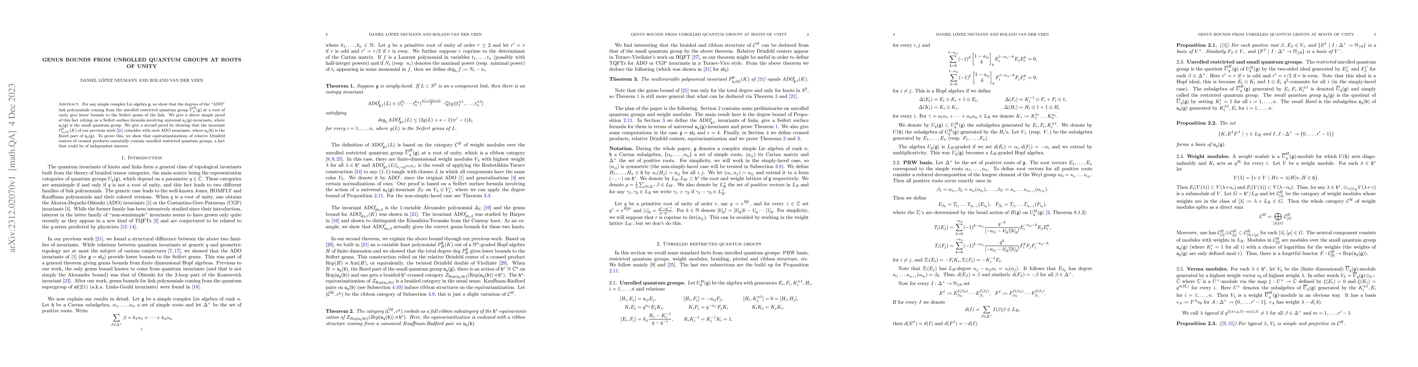 Thumbnail for Genus bounds from unrolled quantum groups at roots of unity