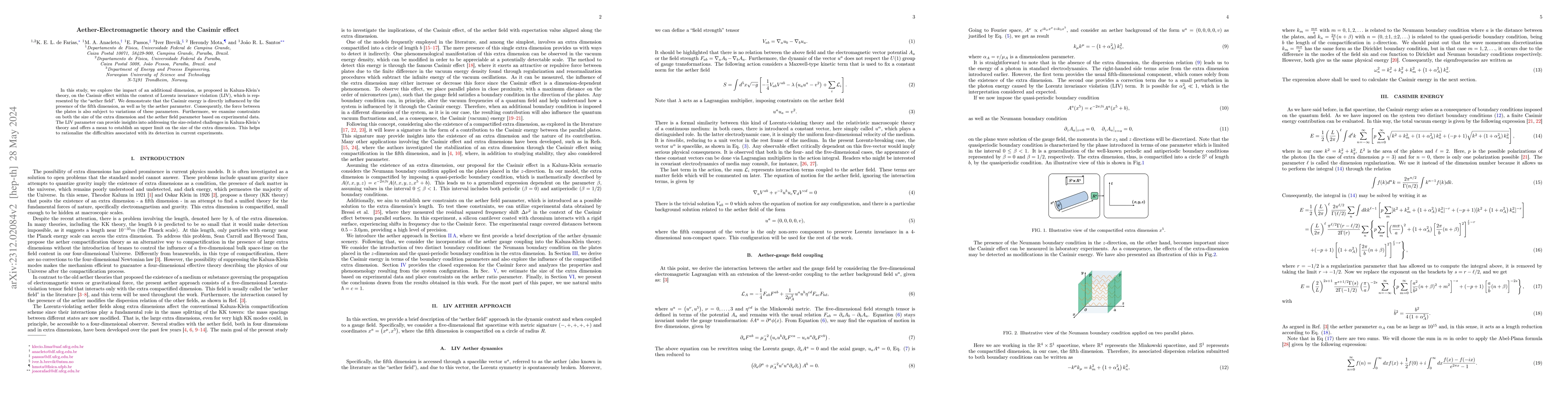 Thumbnail for Aether-Electromagnetic theory and the Casimir effect