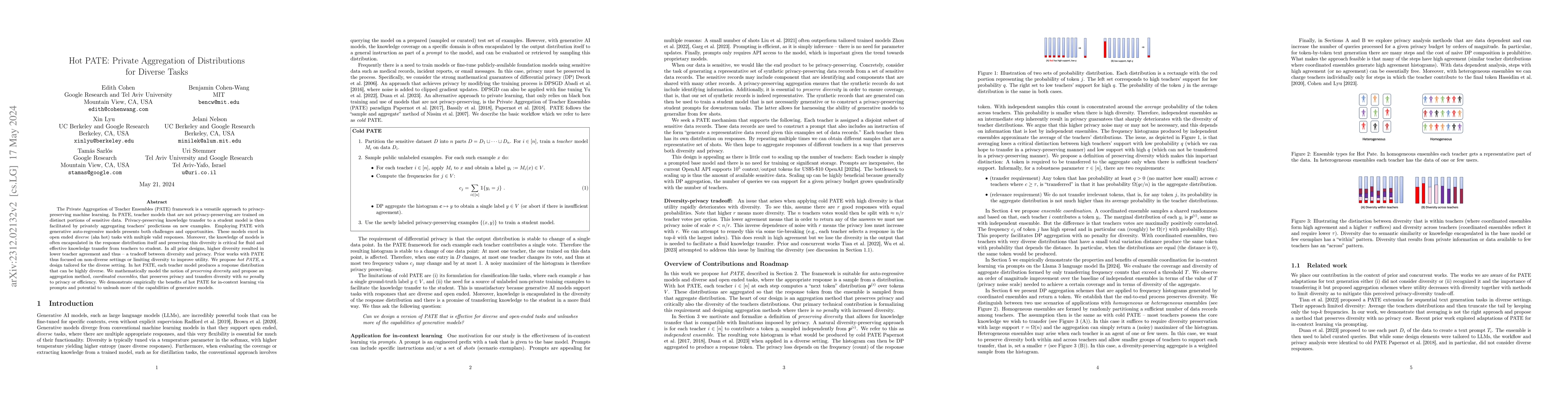 Thumbnail for Hot PATE: Private Aggregation of Distributions for Diverse Task