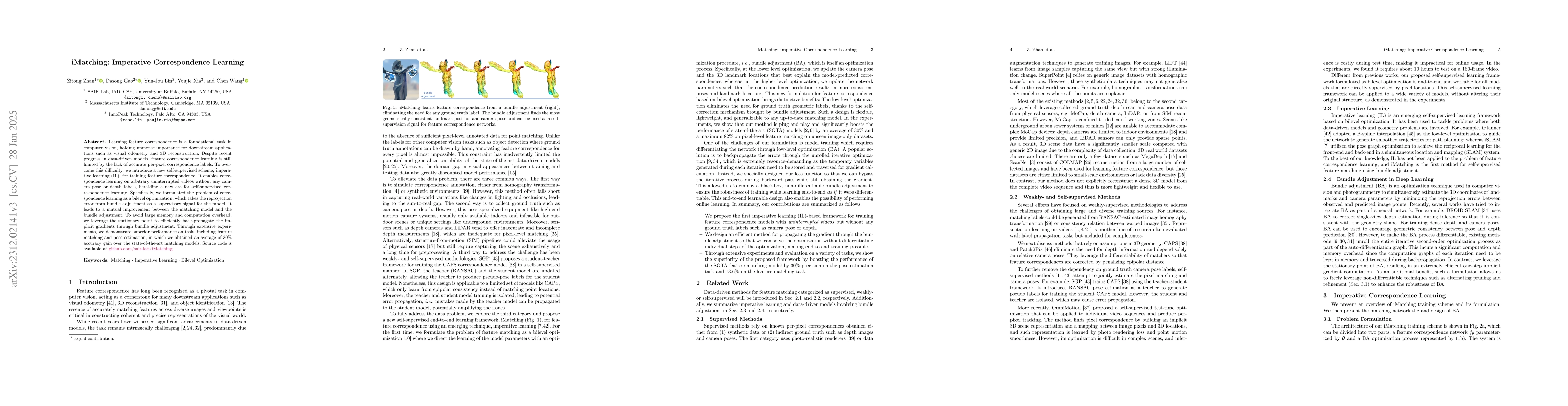 Thumbnail for iMatching: Imperative Correspondence Learning