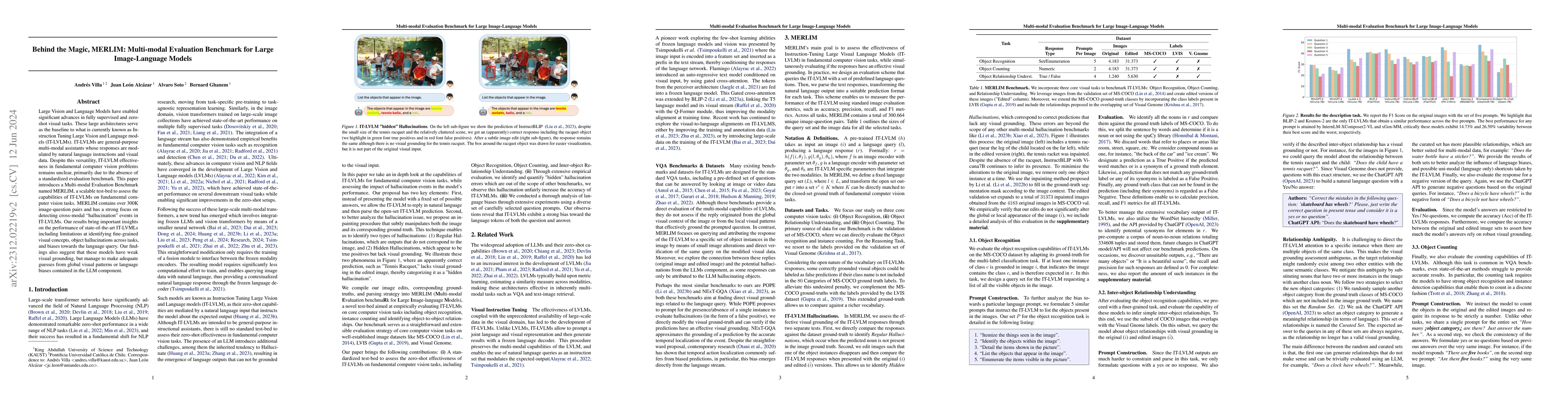Thumbnail for Behind the Magic, MERLIM: Multi-modal Evaluation Benchmark for Large
  Image-Language Models