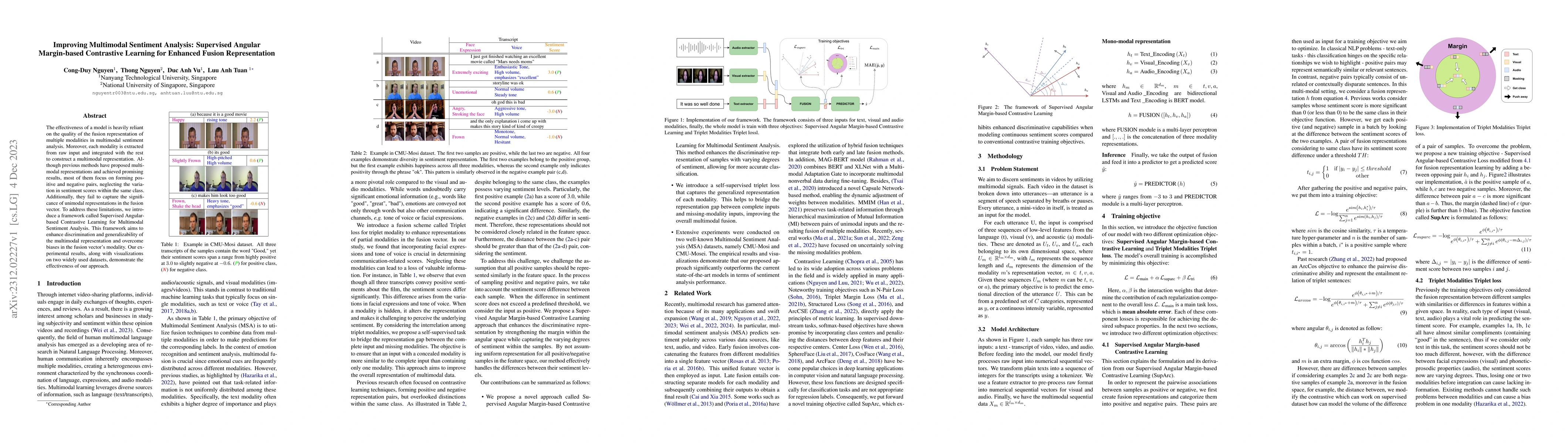 Thumbnail for Improving Multimodal Sentiment Analysis: Supervised Angular Margin-based
  Contrastive Learning for Enhanced Fusion Representation
