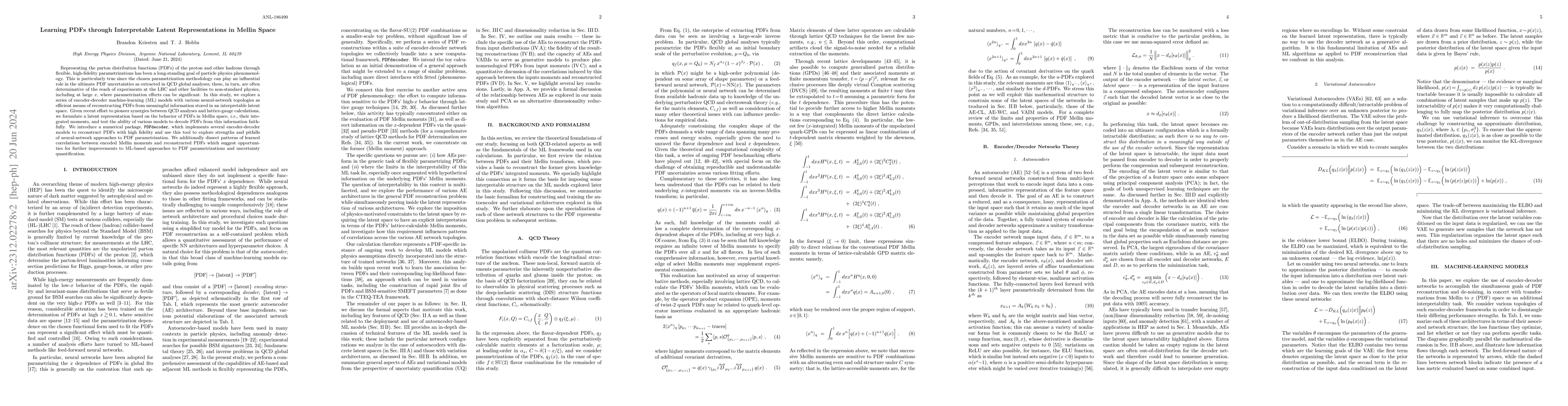 Thumbnail for Learning PDFs through Interpretable Latent Representations in Mellin
  Space